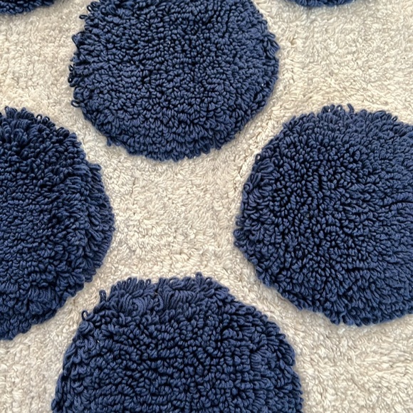 MacKenzie-Childs 24x36 Royal Dot Bath Rug - Picture 4 of 13